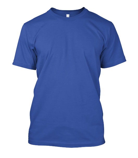 royal blue tshirt front