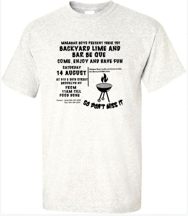 bbq shirt black text